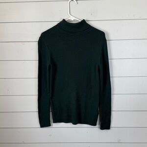 Amazon essentials dark green turtle‎ neck sweater women's size large